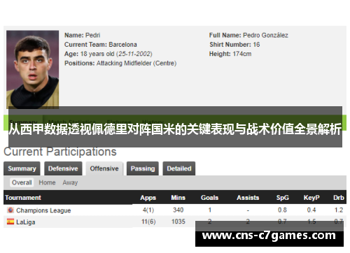 从西甲数据透视佩德里对阵国米的关键表现与战术价值全景解析